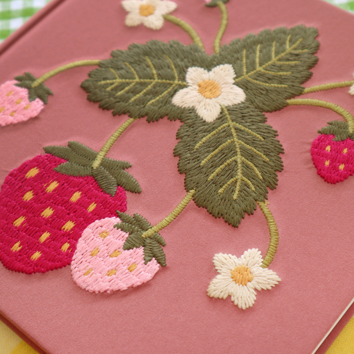 &quot;Strawberry&quot; Embroidered Sketchbook