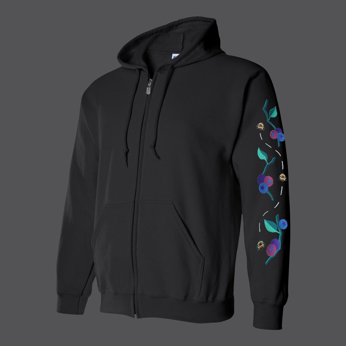 "Bee Berry" Zip Sweatshirt