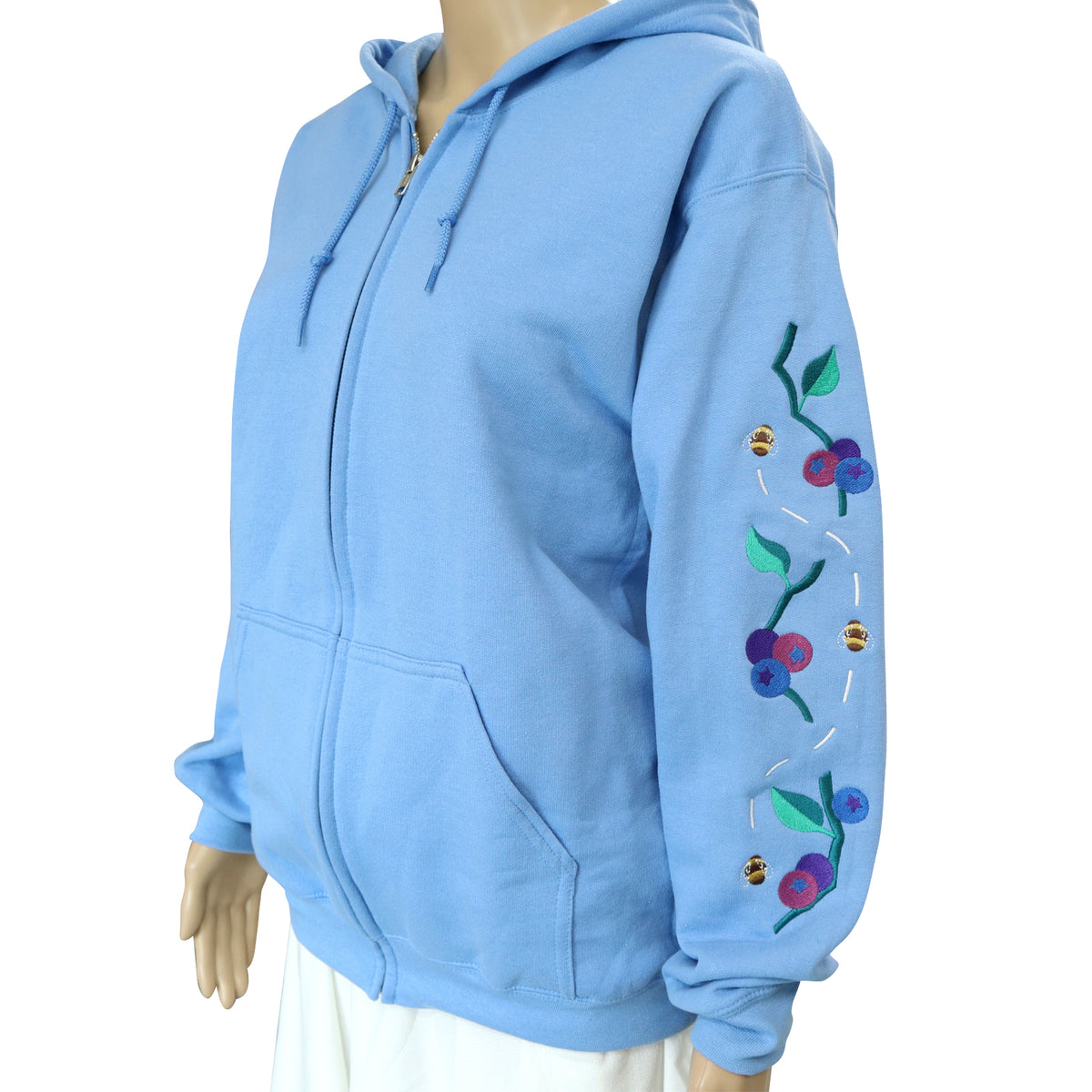 "Bee Berry" Zip Sweatshirt