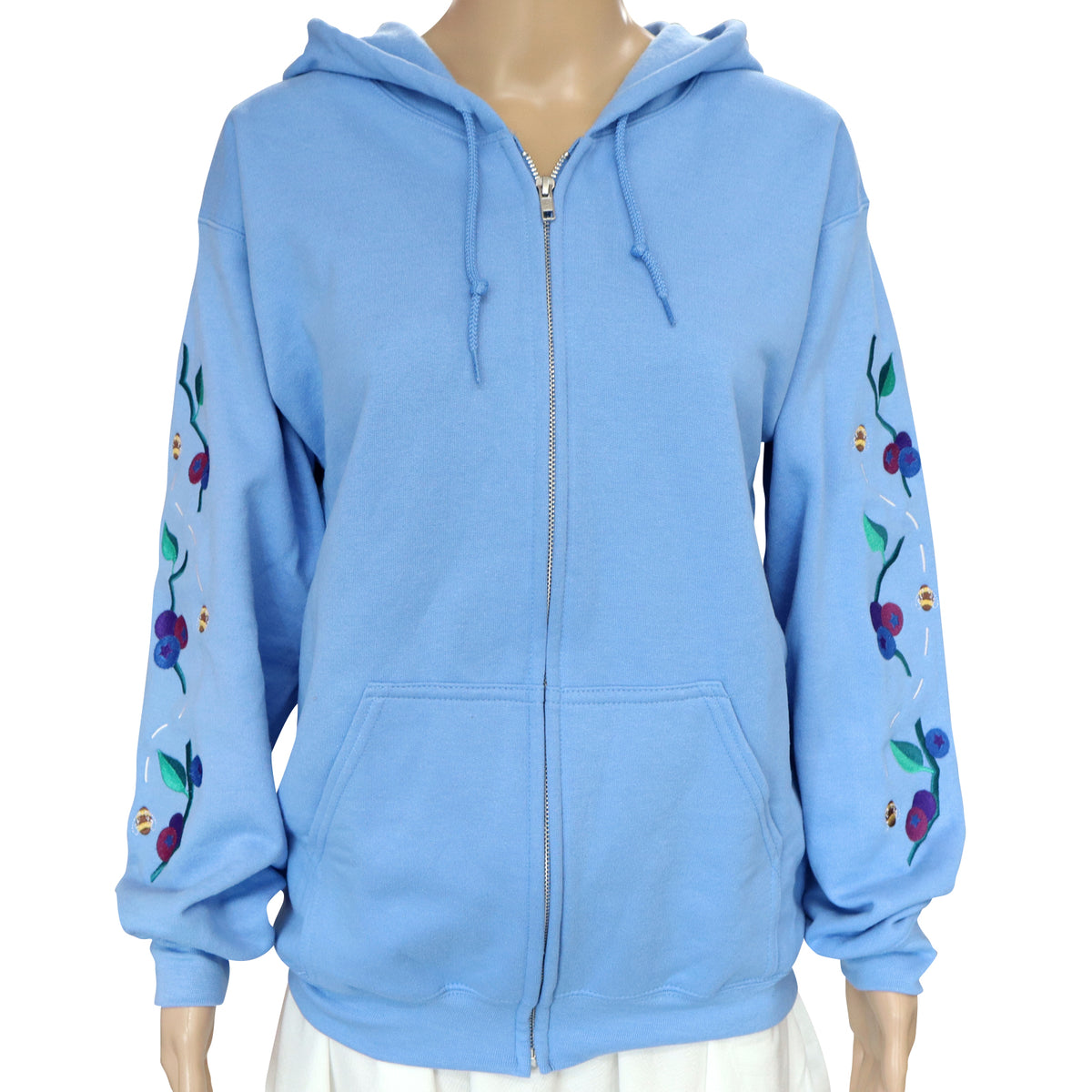 "Bee Berry" Zip Sweatshirt
