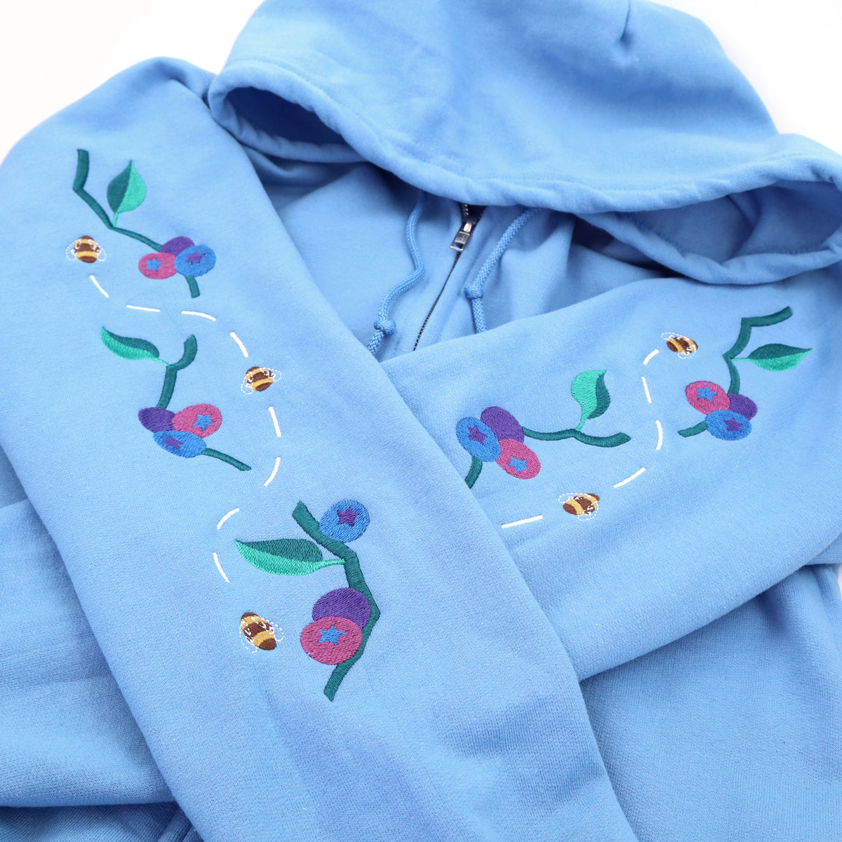 "Bee Berry" Zip Sweatshirt