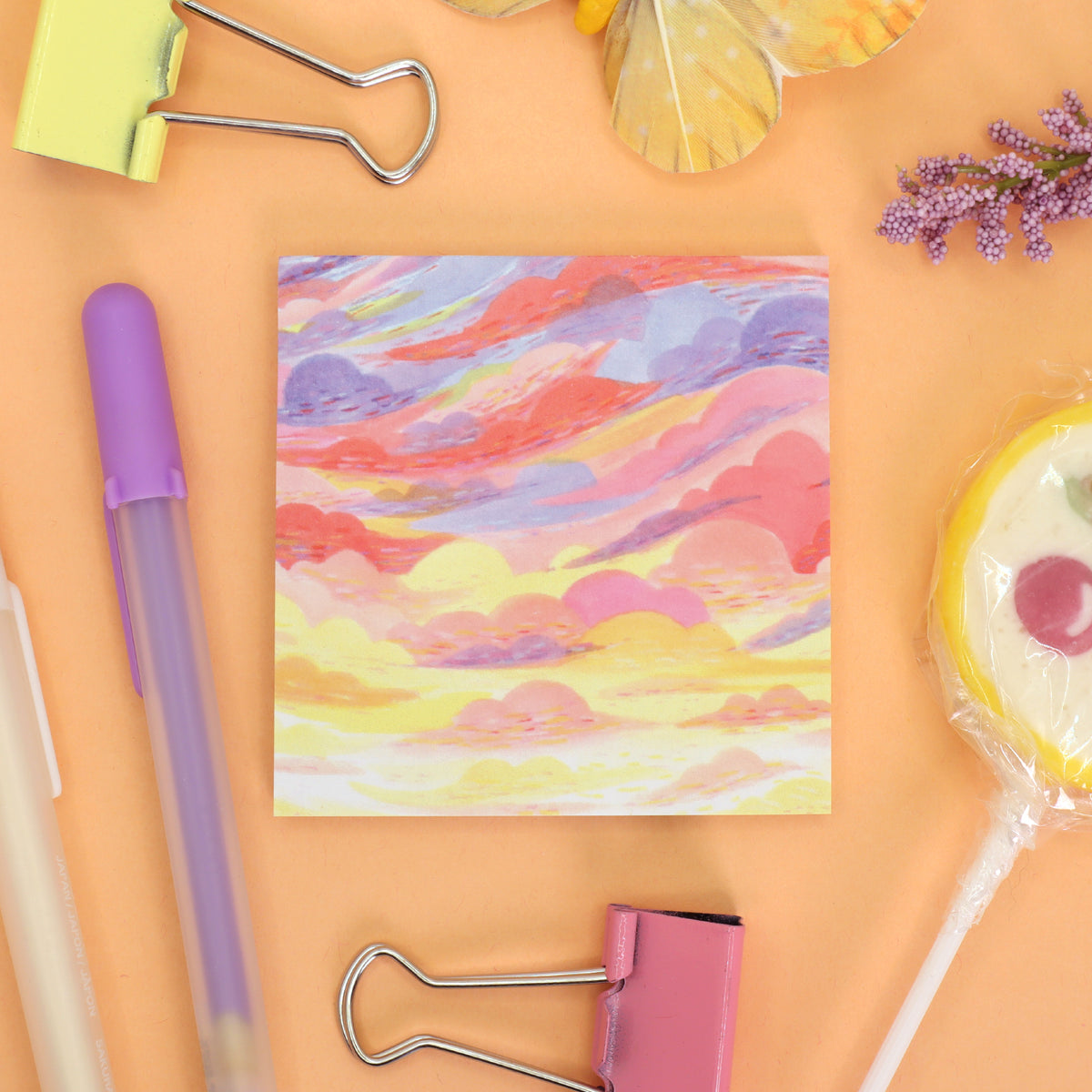 &quot;Sunset Clouds&quot; Budget Sticky Notes