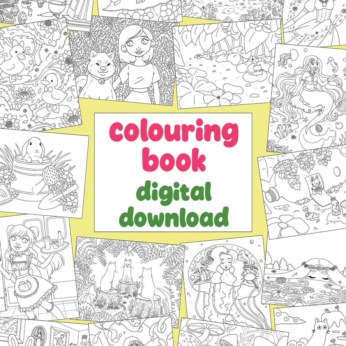 Colouring Book – Critters and Characters DIGITAL DOWNLOAD