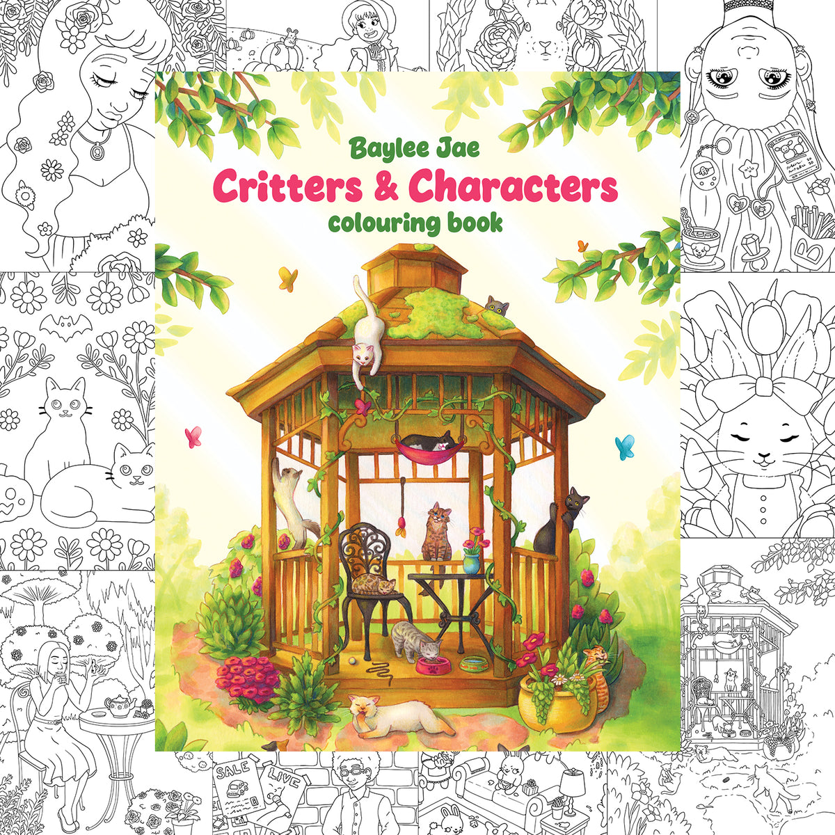Colouring Book – Critters and Characters DIGITAL DOWNLOAD