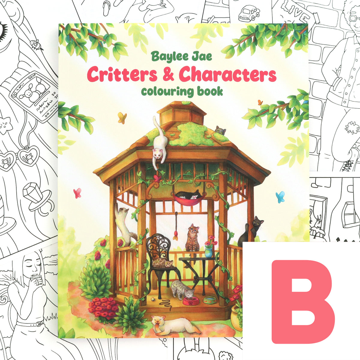 "Critters & Characters" Colouring Book B-Grade