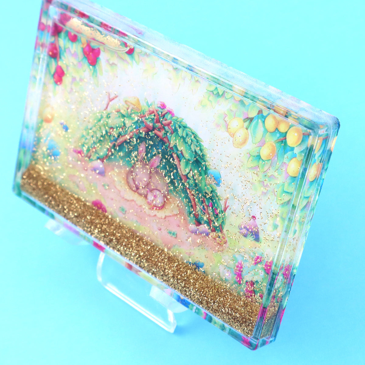 "Forest Cuddles" Glitter Magnet