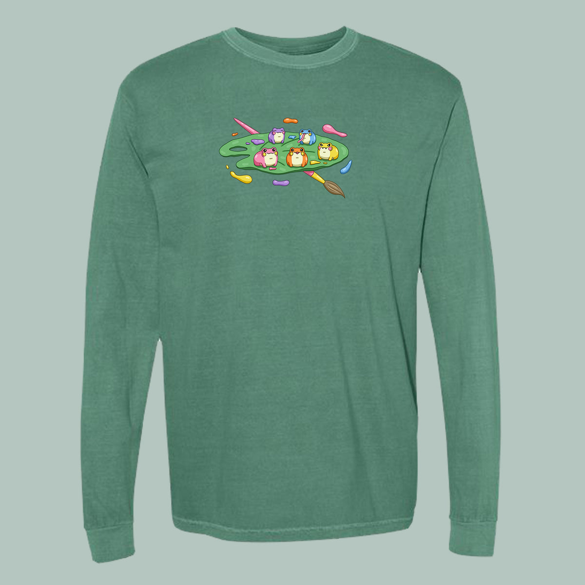 "Froggie Palette" Long Sleeve Tee