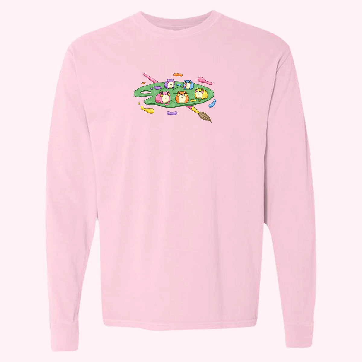 "Froggie Palette" Long Sleeve Tee