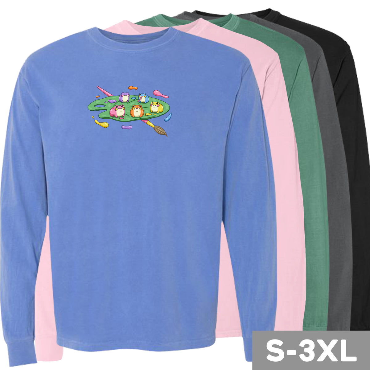 "Froggie Palette" Long Sleeve Tee