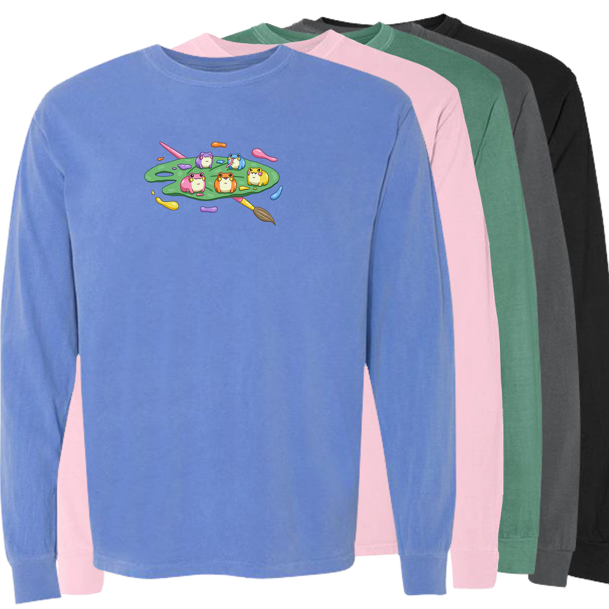 "Froggie Palette" Long Sleeve Tee