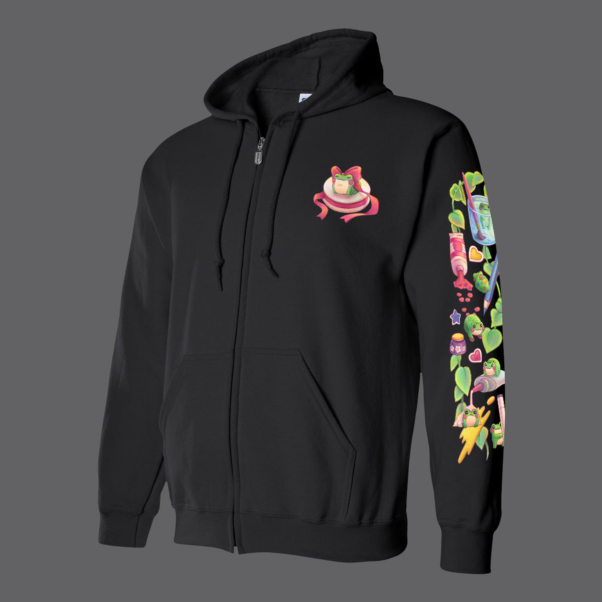 "Froggie Chaos" Zip Sweatshirt