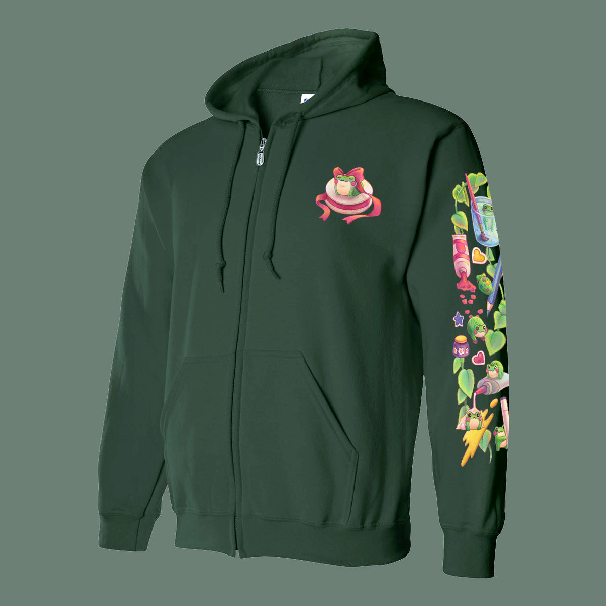 "Froggie Chaos" Zip Sweatshirt