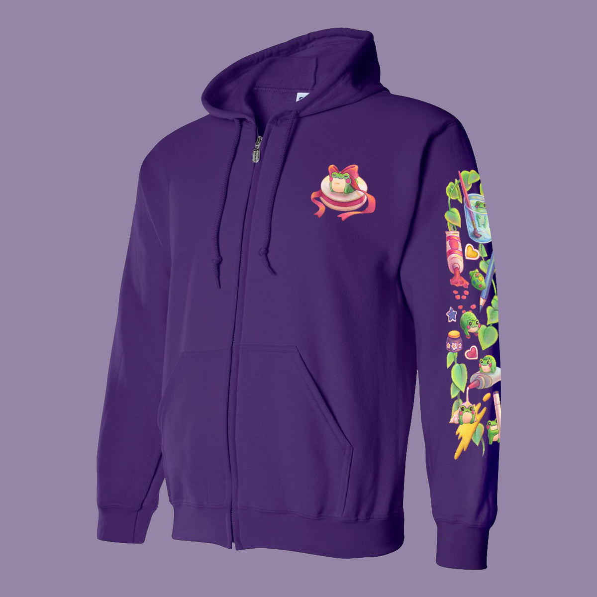"Froggie Chaos" Zip Sweatshirt