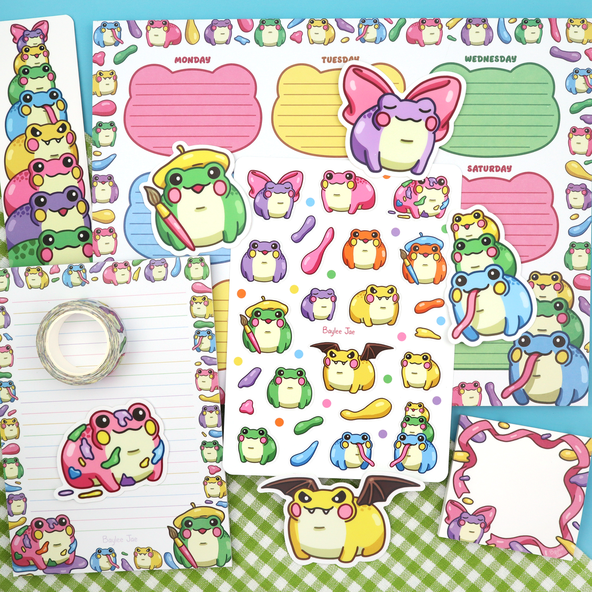 "Paint Froggies" Stationery Bundle
