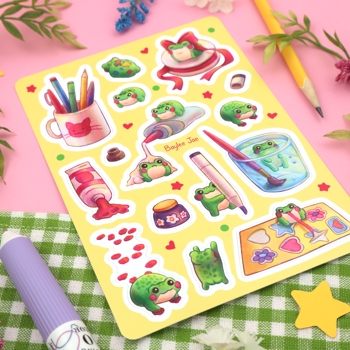 "Froggie Chaos" Sticker Sheet