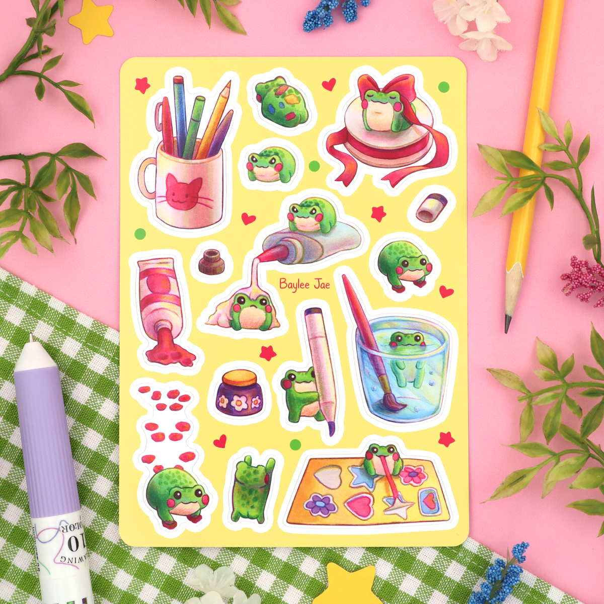 "Froggie Chaos" Sticker Sheet