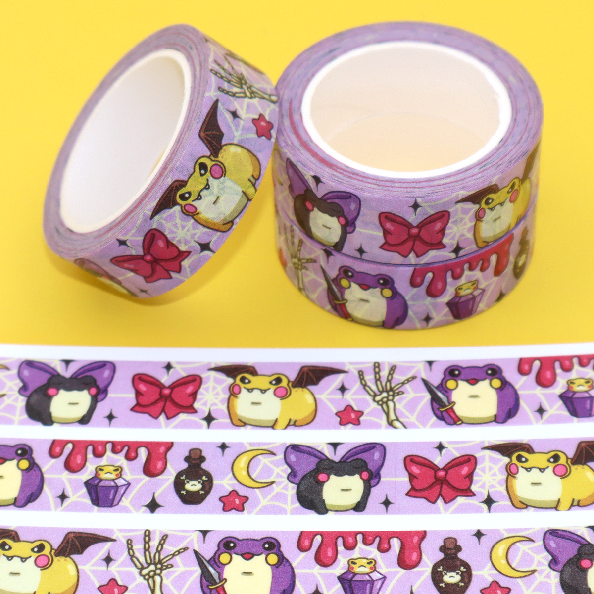 "Gothic Froggies" Washi Tape