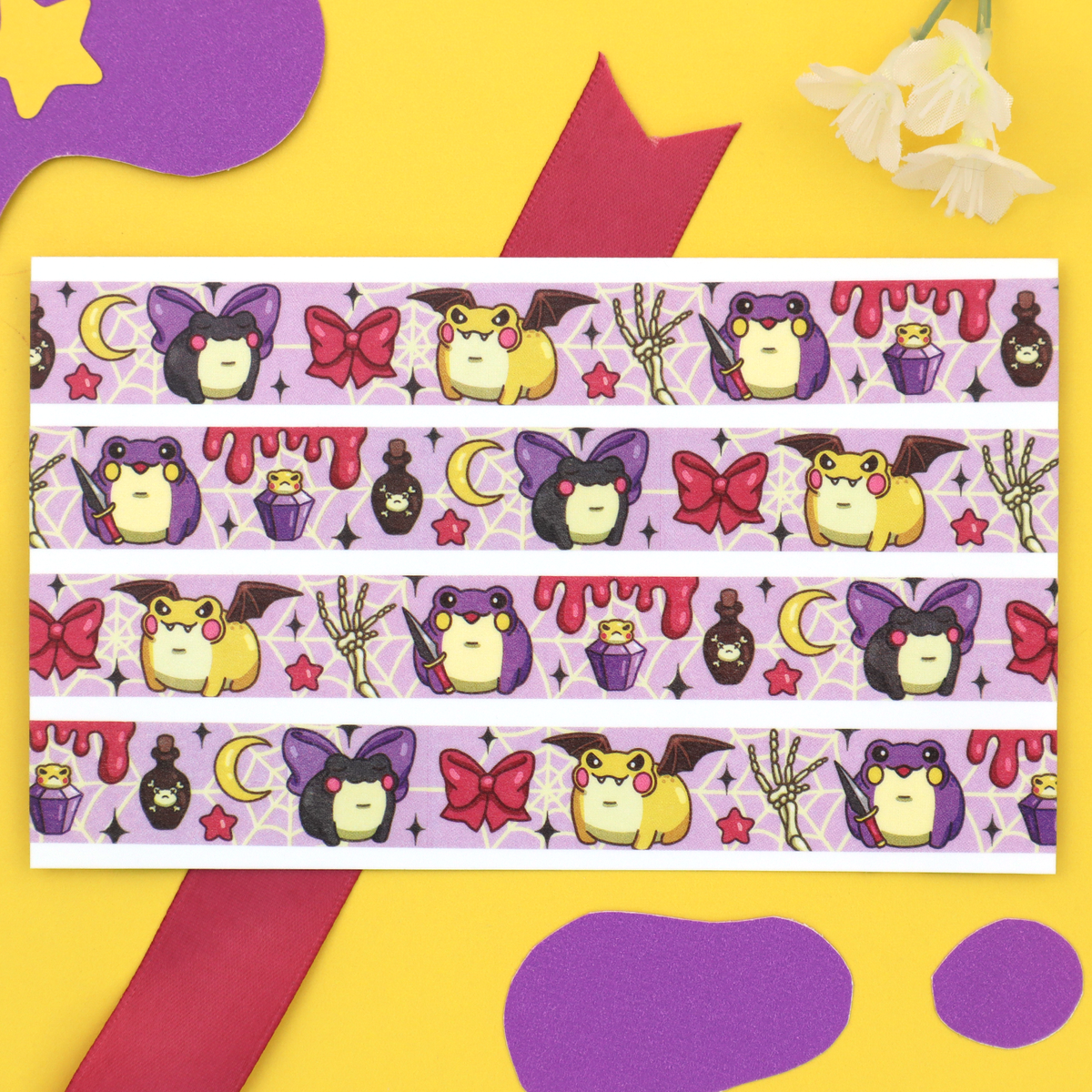 "Gothic Froggies" Washi Tape