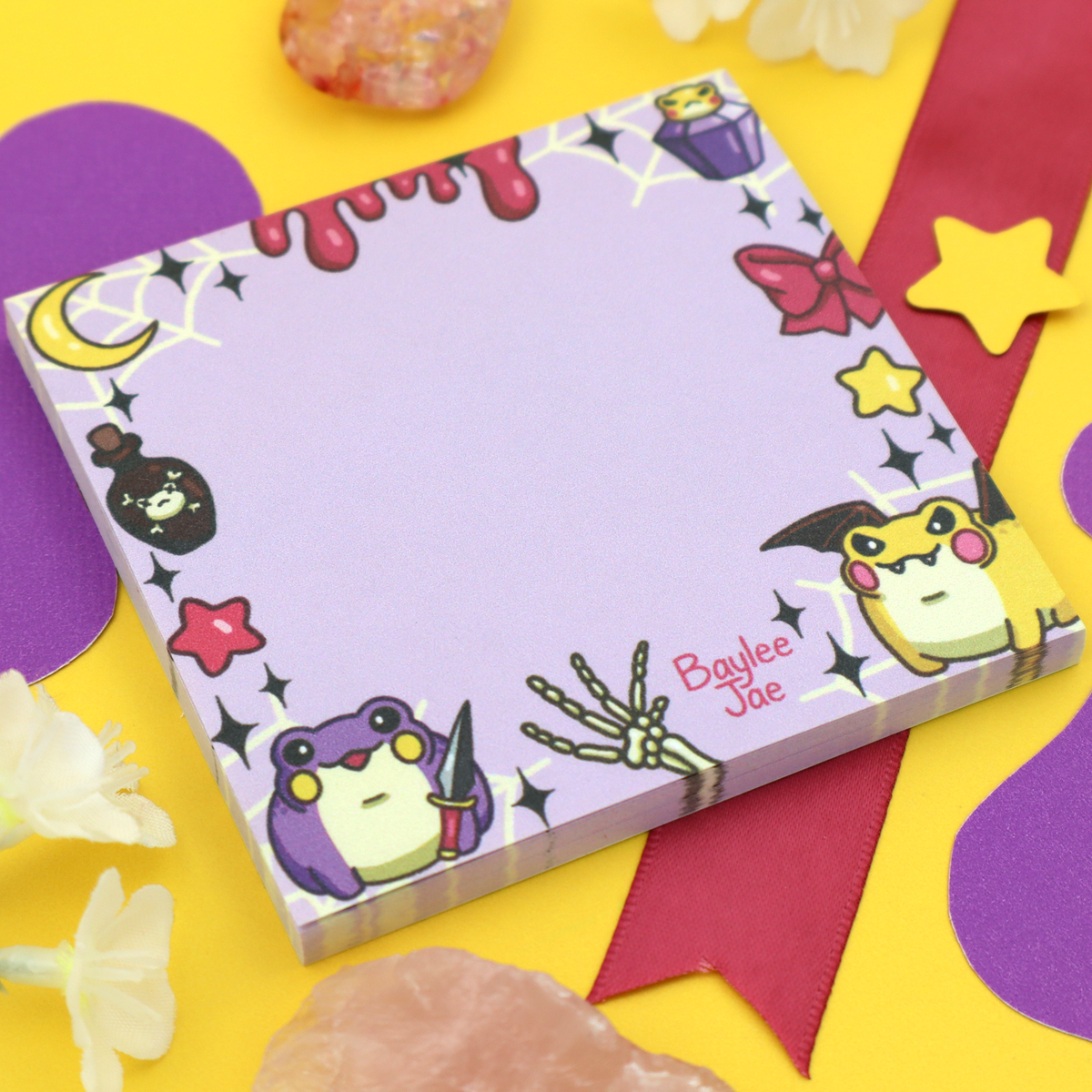 "Gothic Froggies" Post-it® Sticky Notes