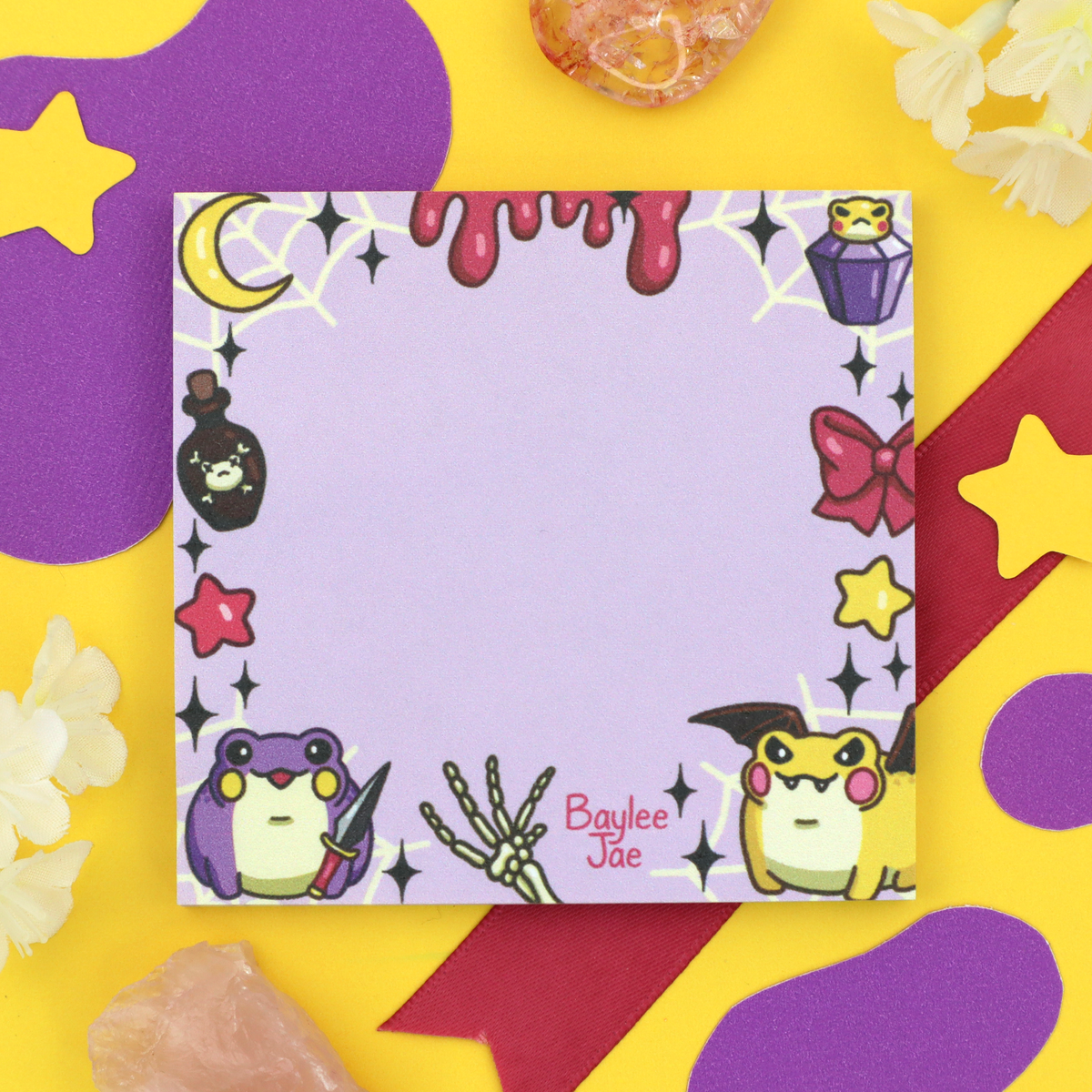 "Gothic Froggies" Post-it® Sticky Notes