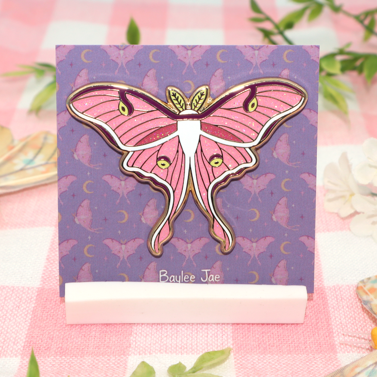 "Luna Pink" Enamel Pin