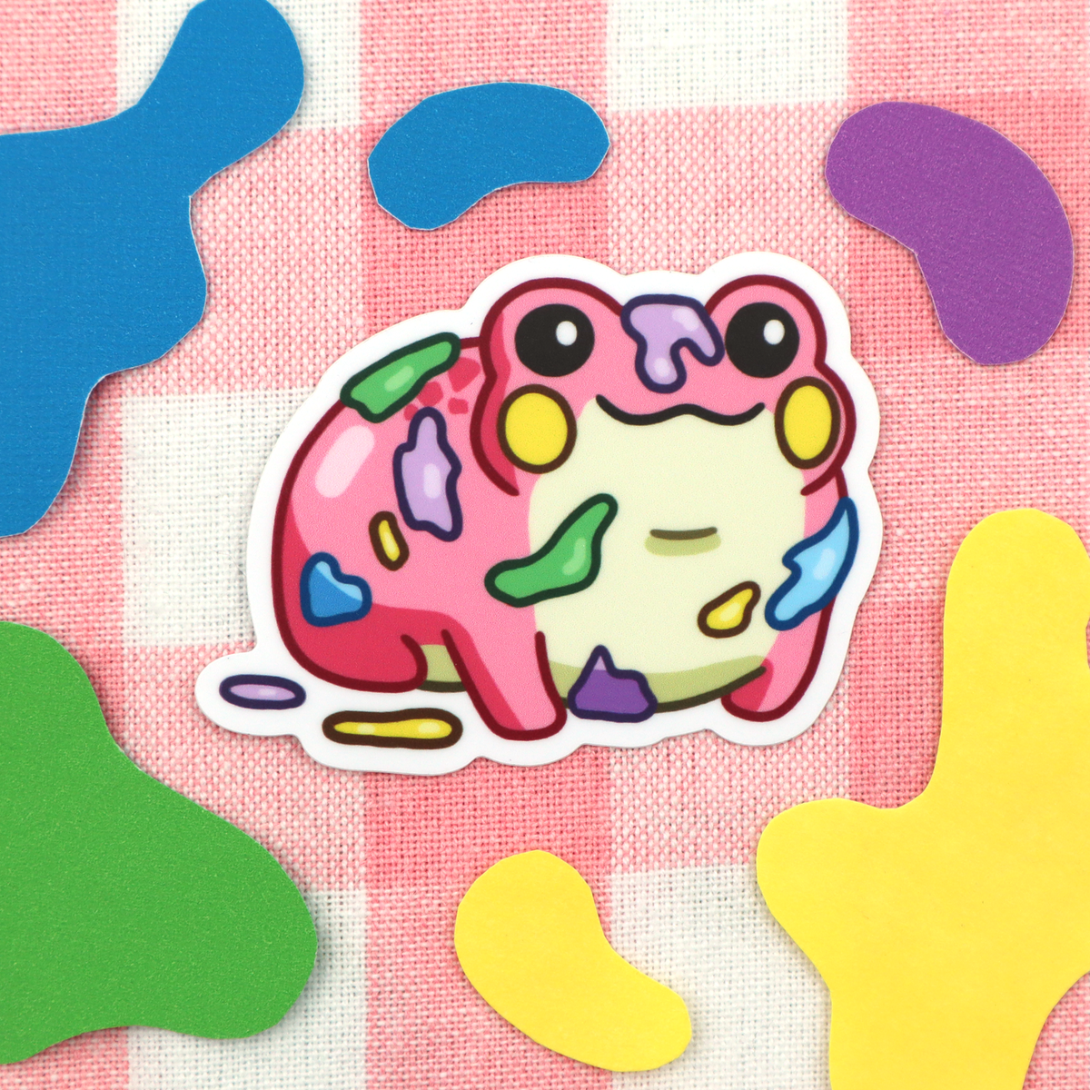 "Paint Splotch Frog" Vinyl Sticker