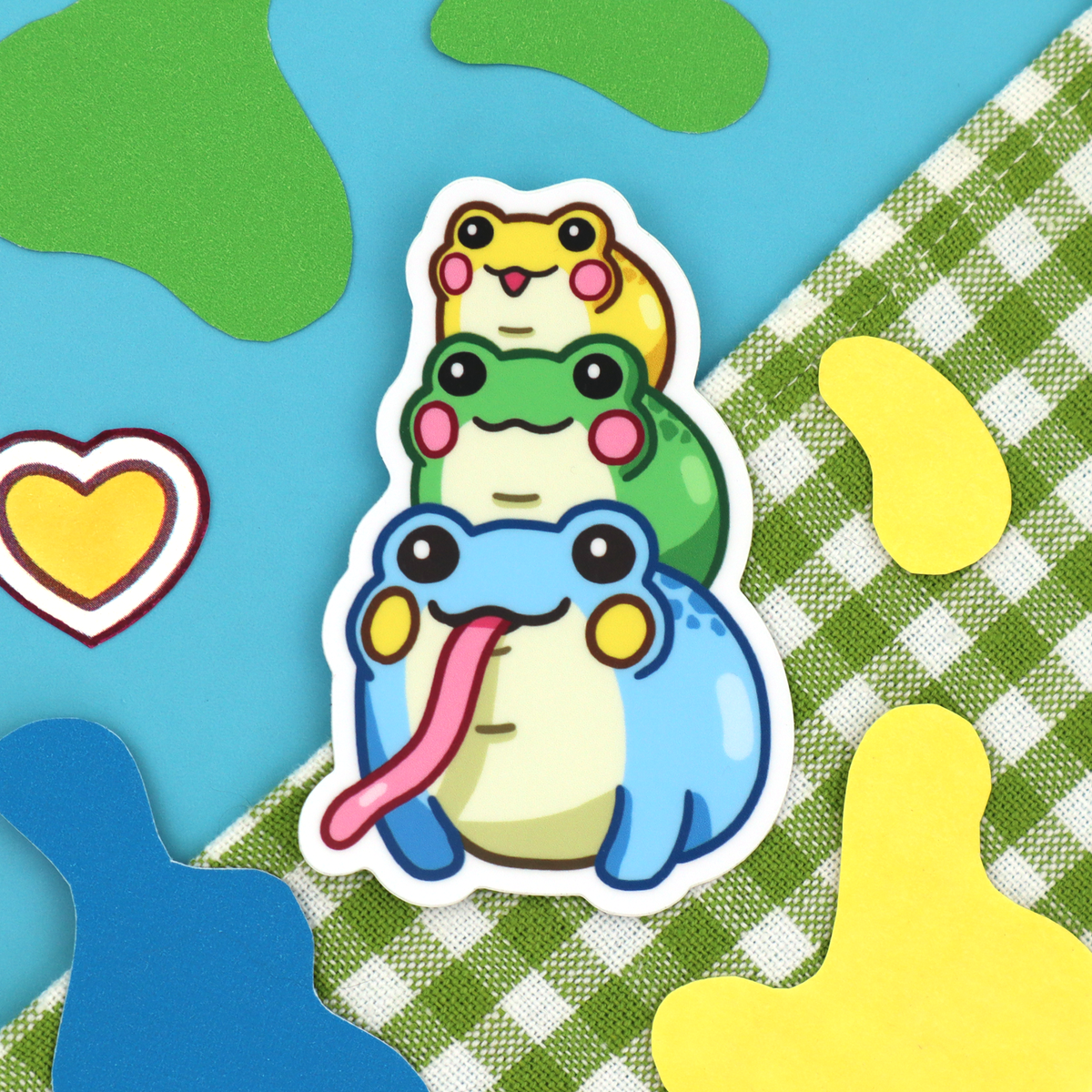 "Frog Stack" Vinyl Sticker