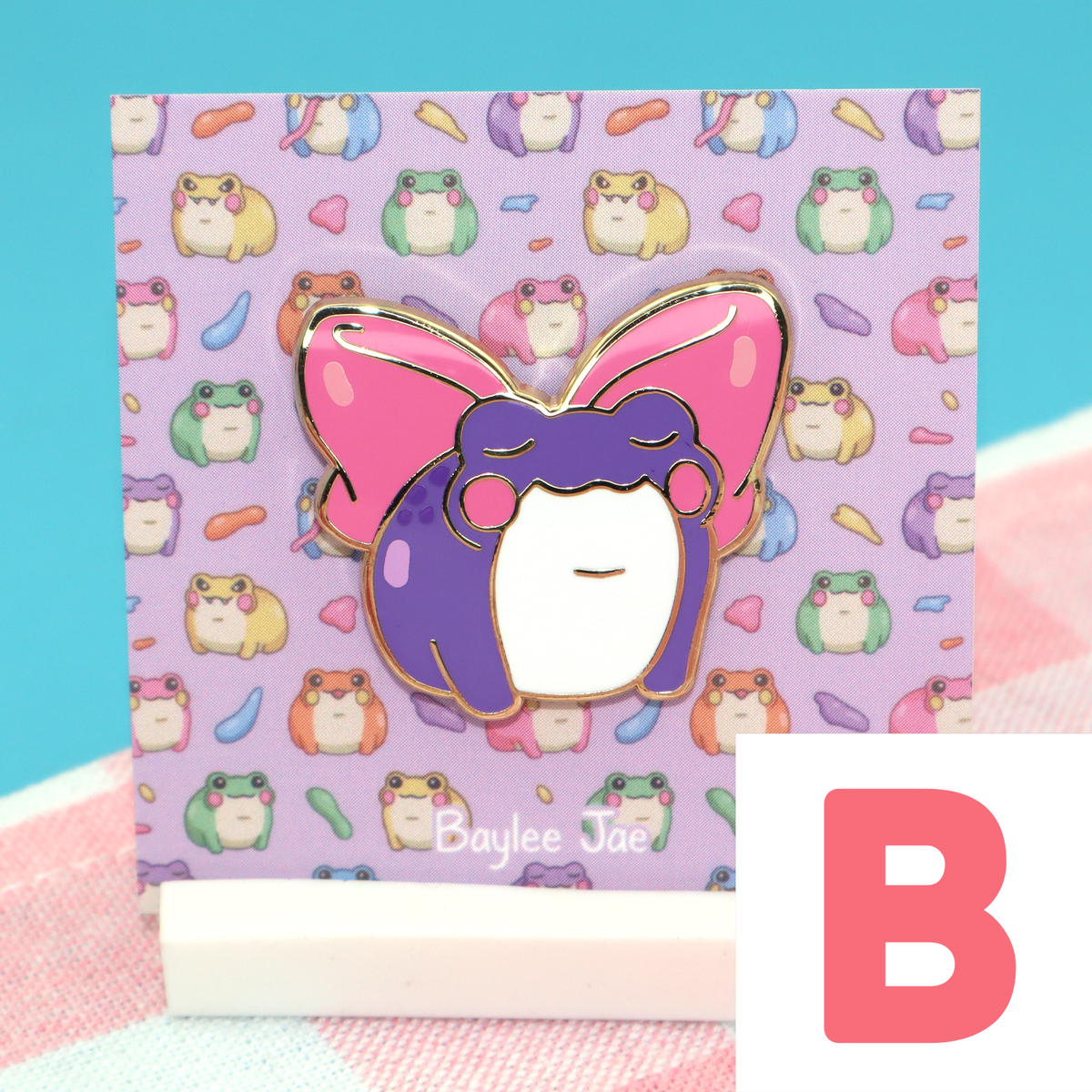 "Bow Frog" Enamel Pin B-Grade