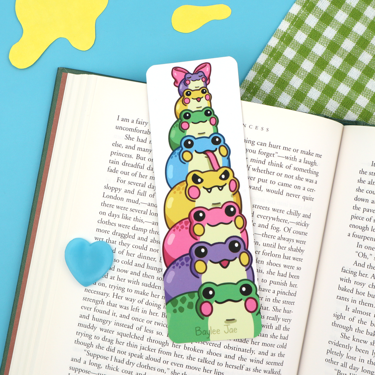 "Frog Stack" Bookmark