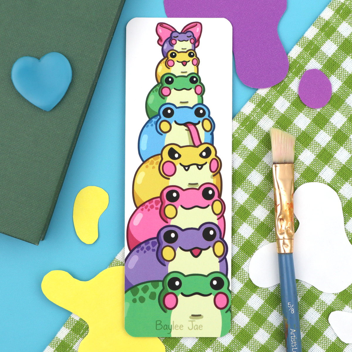 "Frog Stack" Bookmark