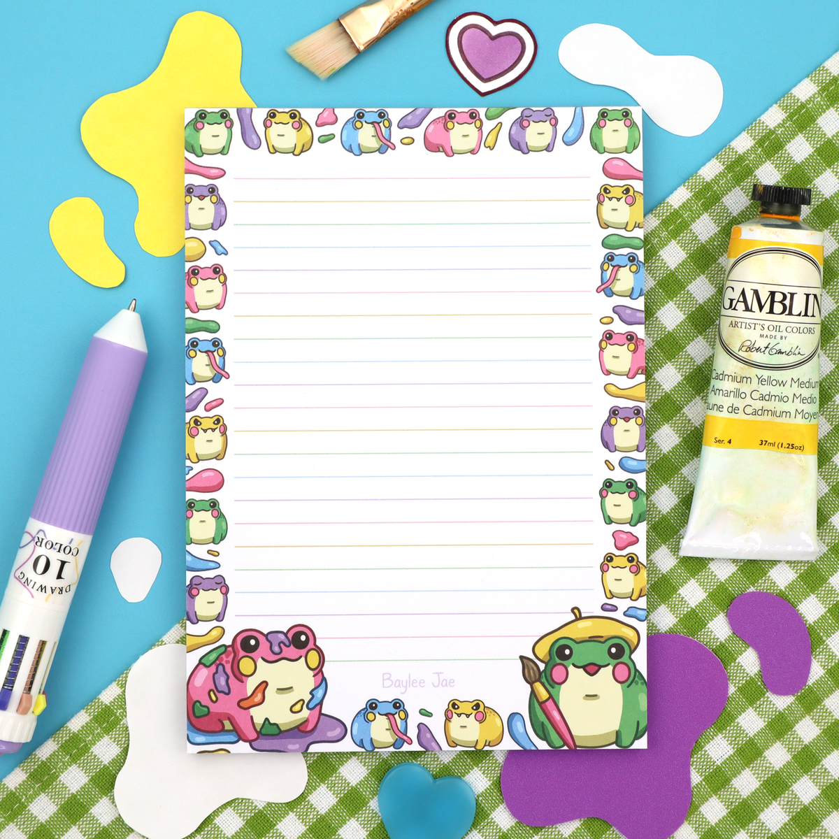 "Paint Froggies" Notepad