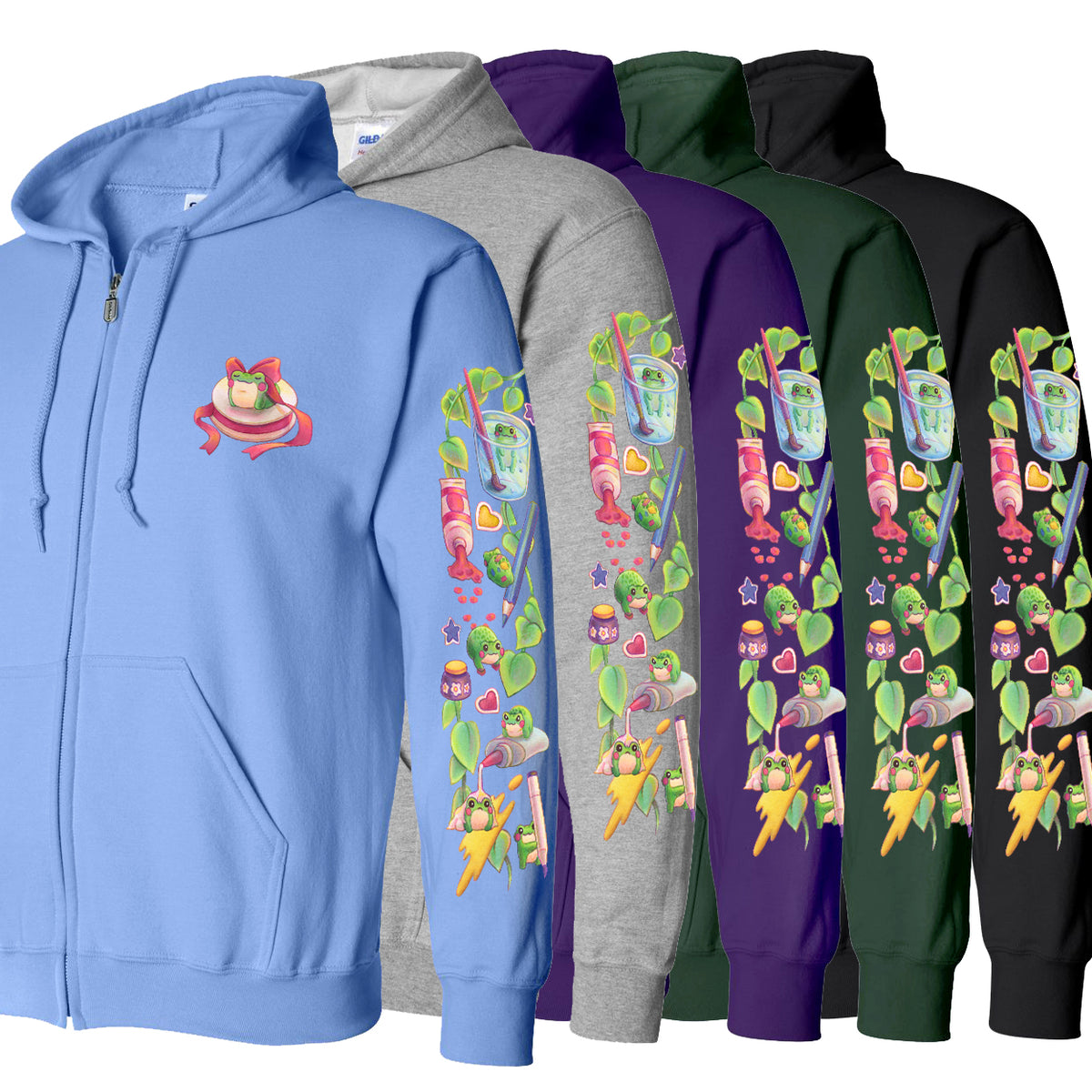 "Froggie Chaos" Zip Sweatshirt