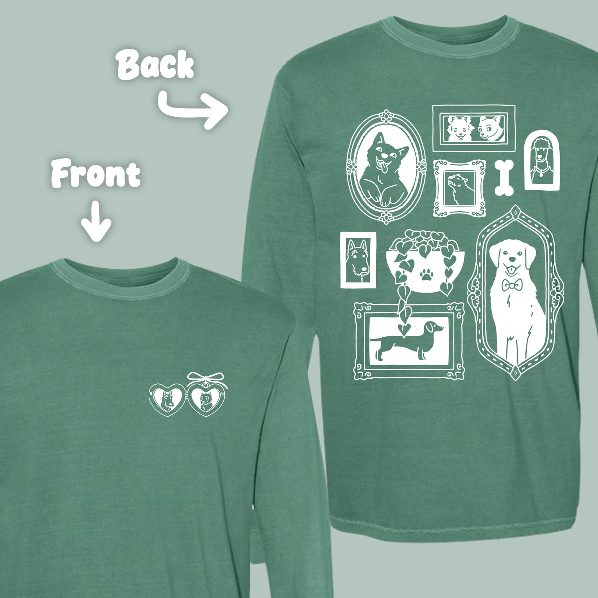 "Gallery Dogs" Long Sleeve Tee