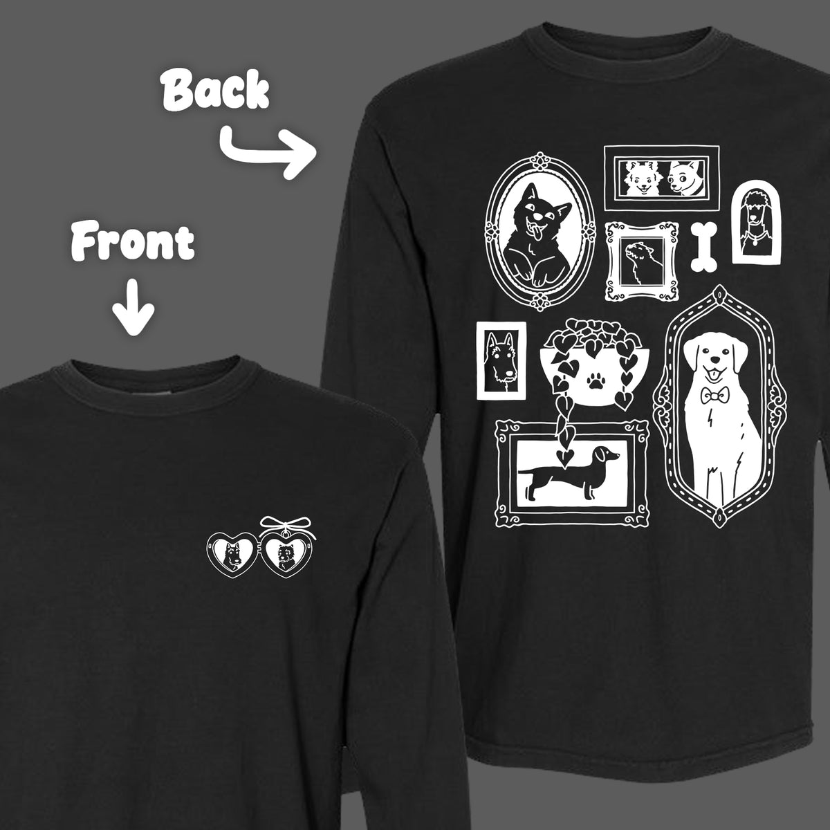 "Gallery Dogs" Long Sleeve Tee