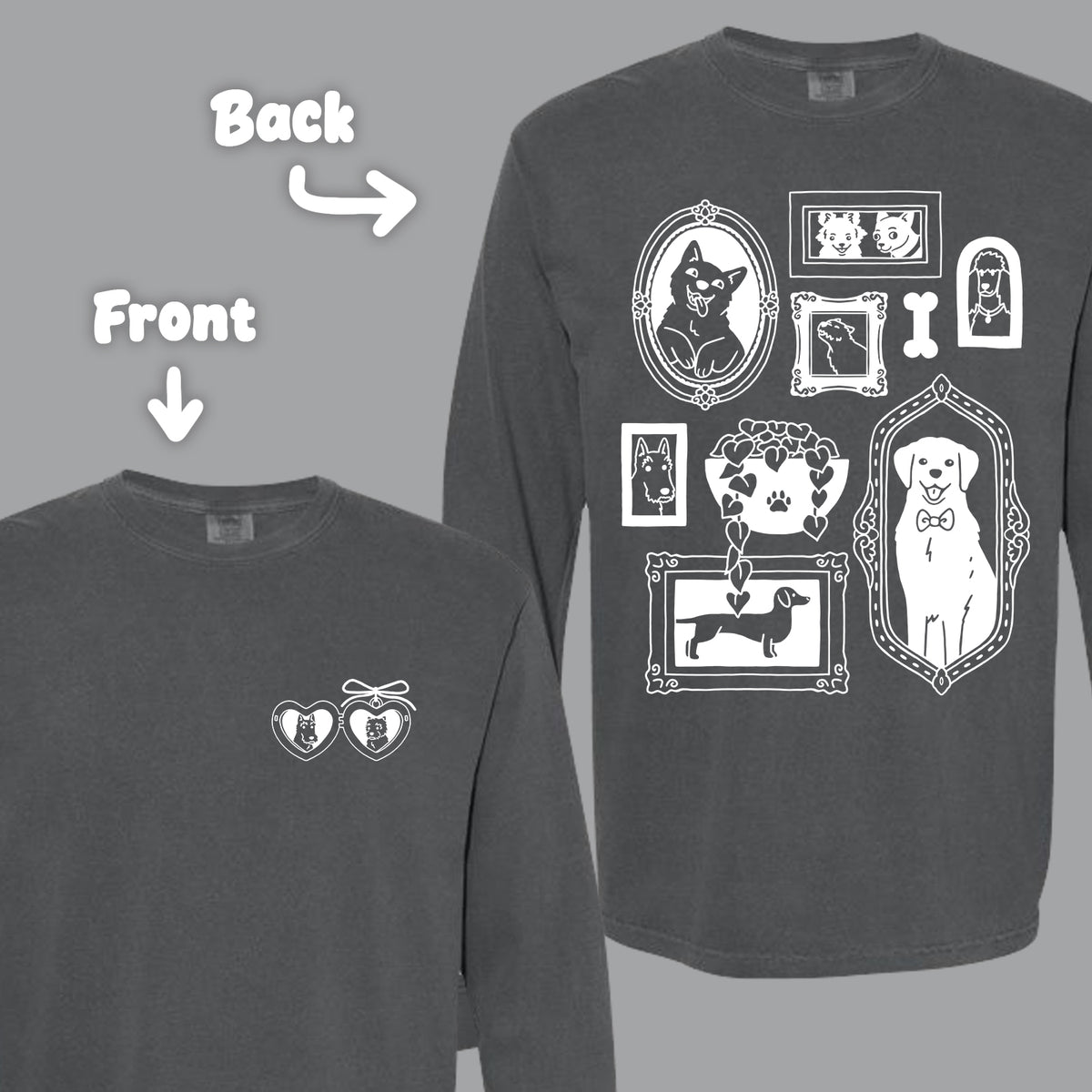 "Gallery Dogs" Long Sleeve Tee