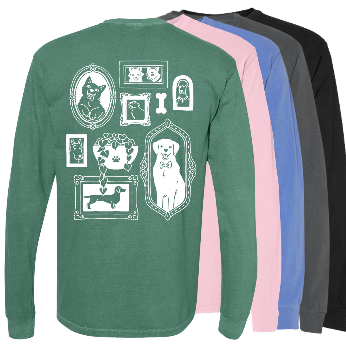 "Gallery Dogs" Long Sleeve Tee