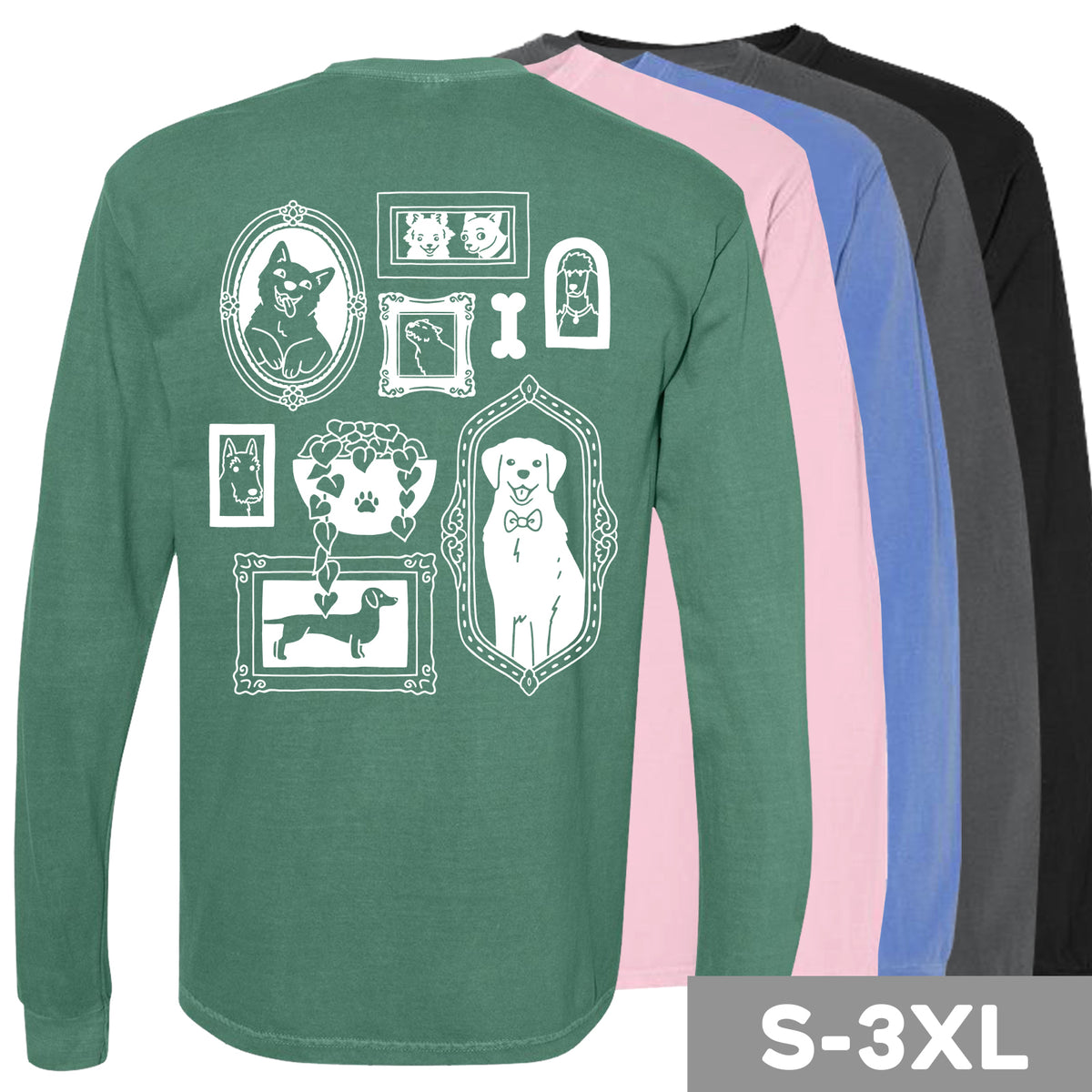 "Gallery Dogs" Long Sleeve Tee