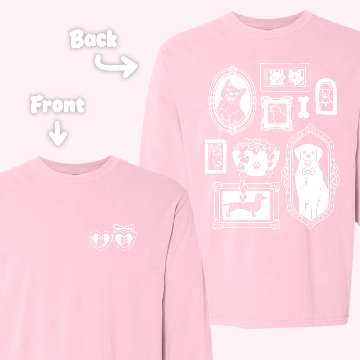 "Gallery Dogs" Long Sleeve Tee