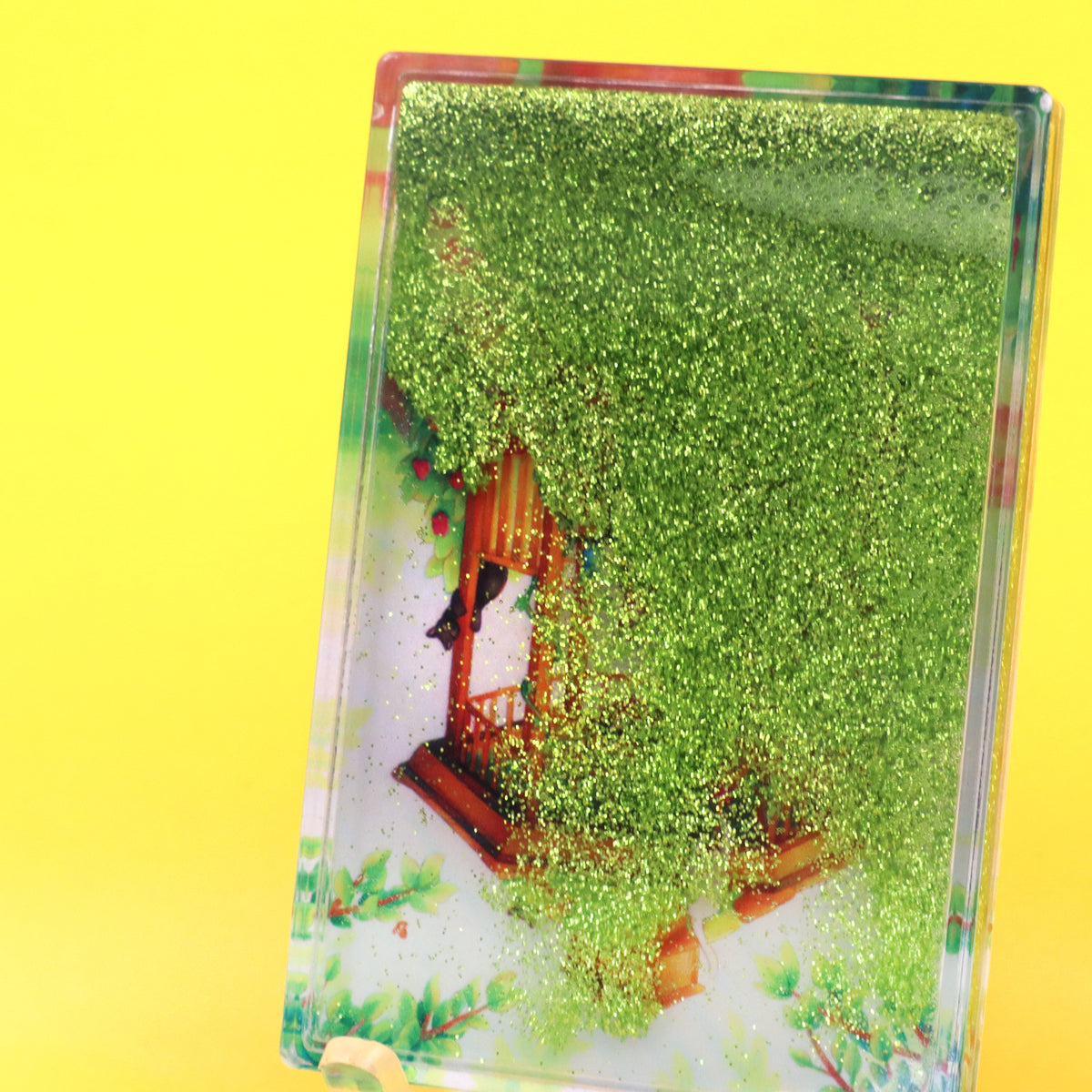 "Gazebo Cats" Glitter Magnet