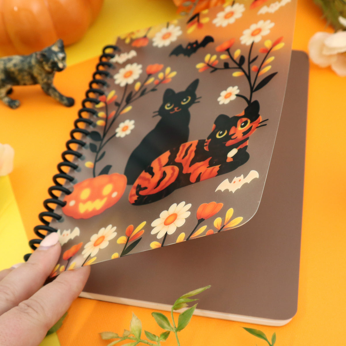 &quot;Halloween Cats&quot; Spiral Notebook 2.0