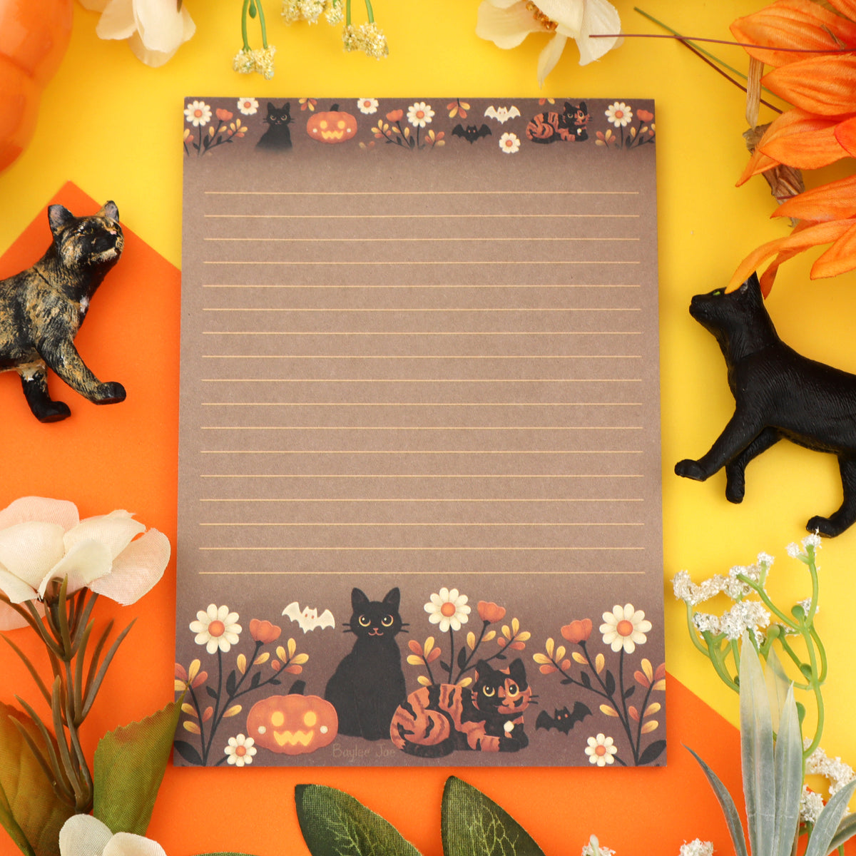 &quot;Halloween Cats&quot; Notepad