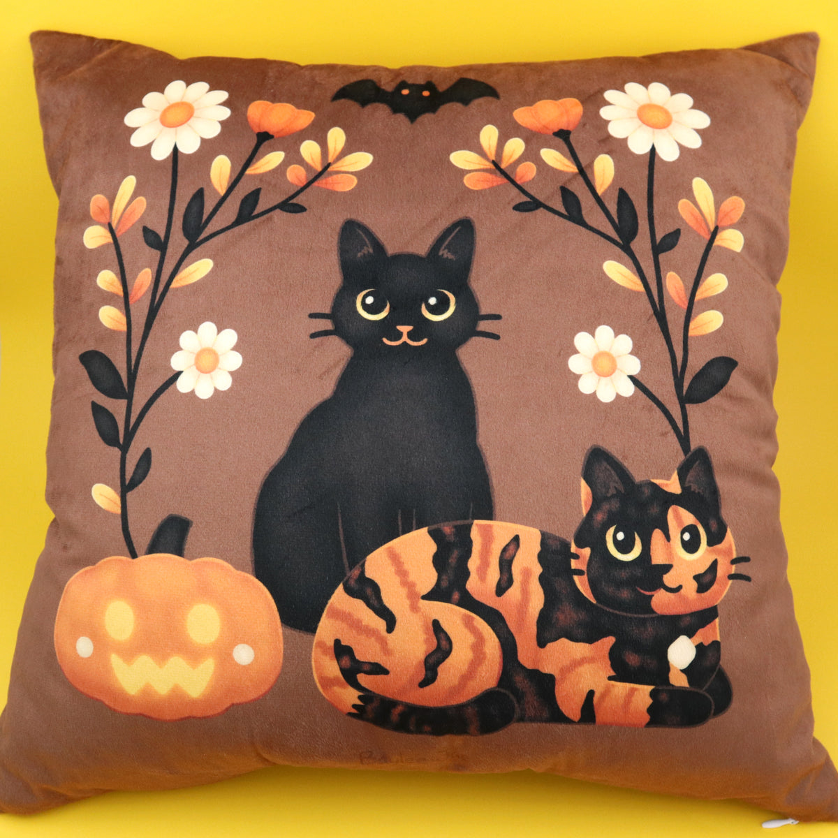 &quot;Halloween Cats&quot; Pillow Cover