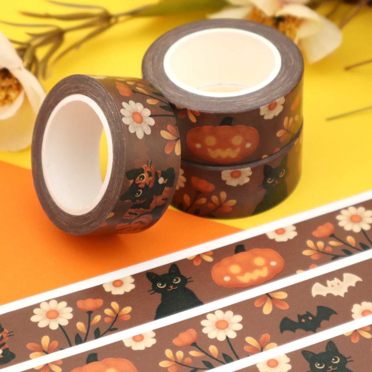 &quot;Halloween Cats&quot; Washi Tape