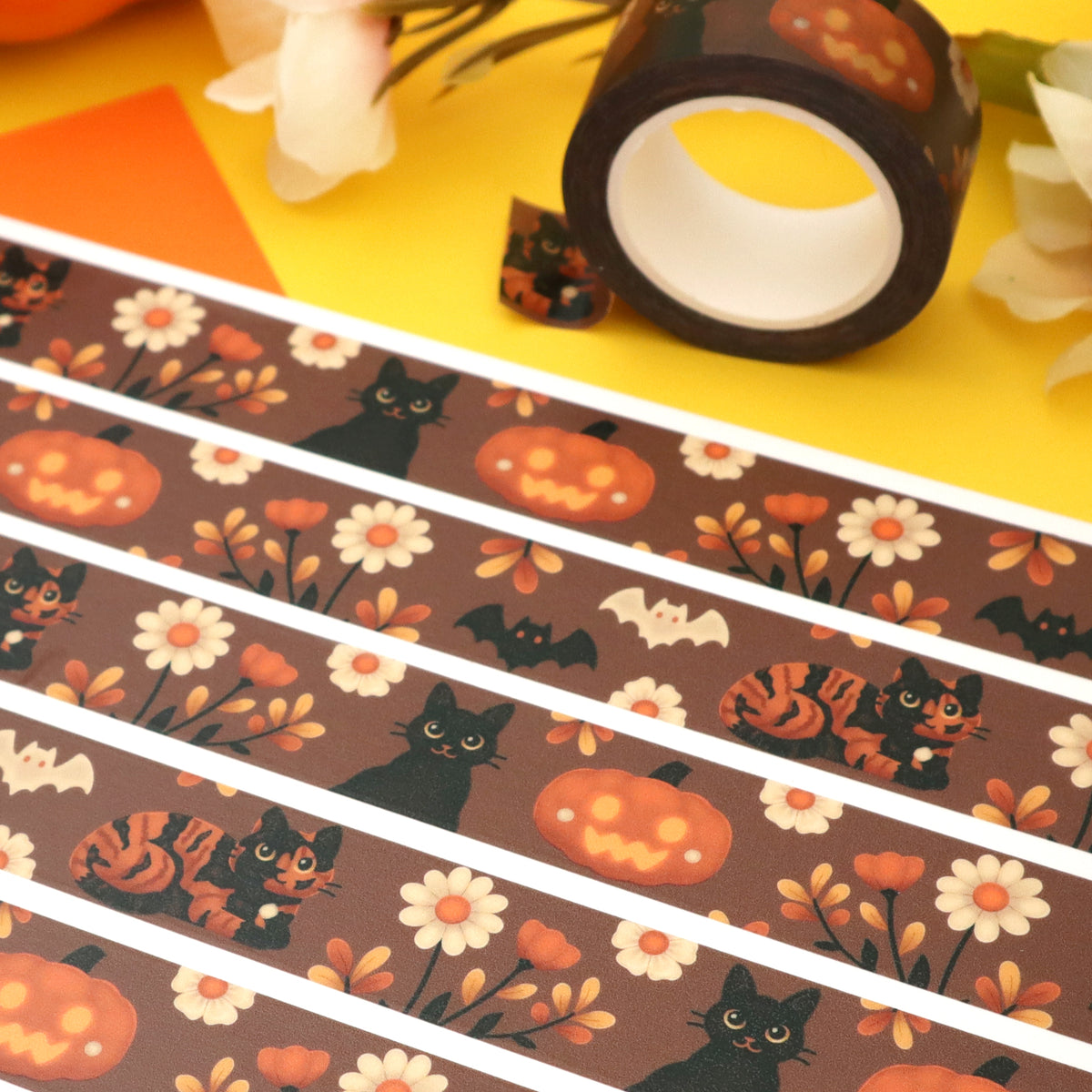 &quot;Halloween Cats&quot; Washi Tape