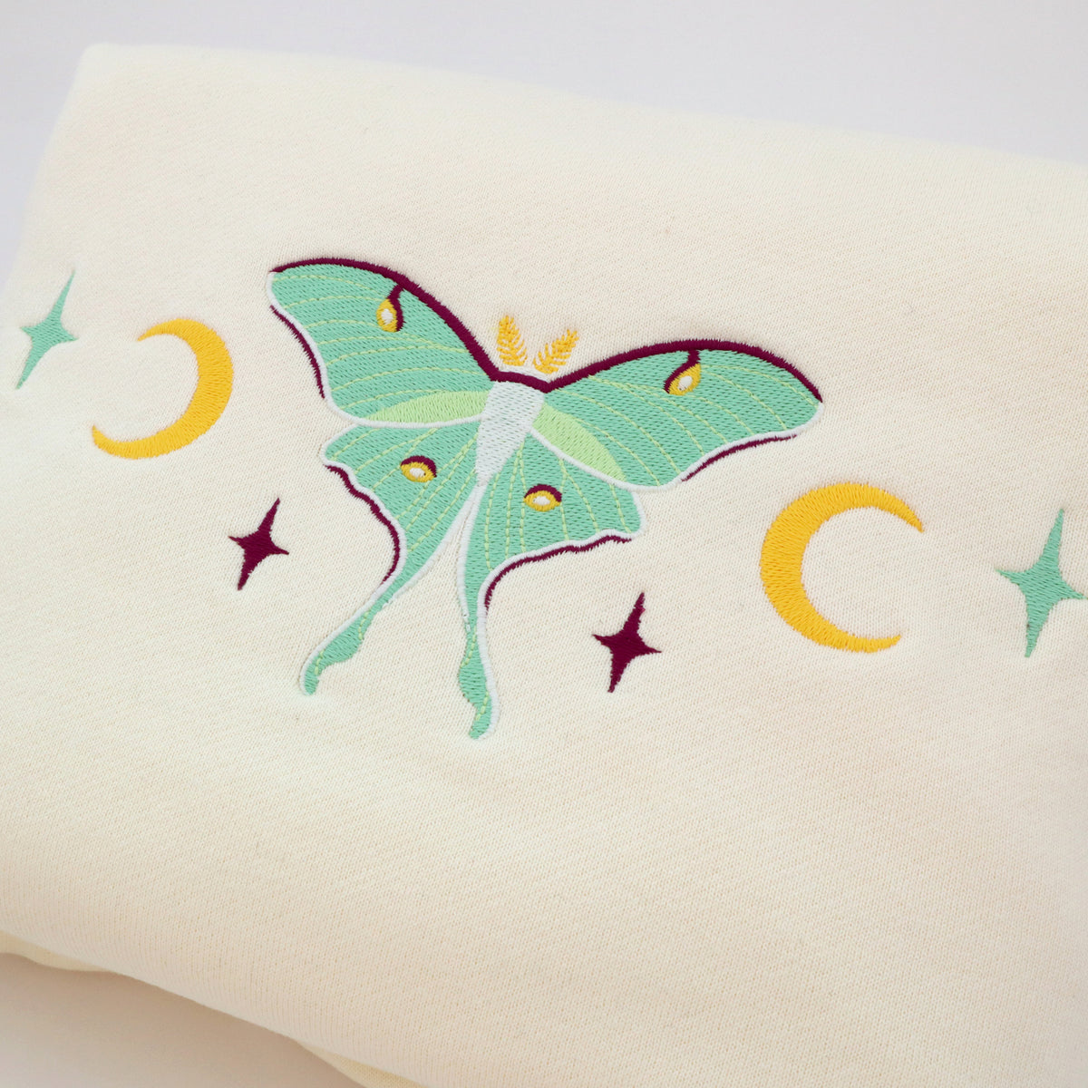 "Luna Moth Mint" Crewneck Sweatshirt