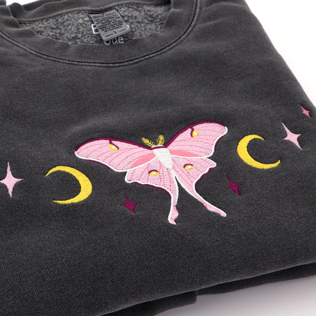 "Luna Moth Pink" Crewneck Sweatshirt