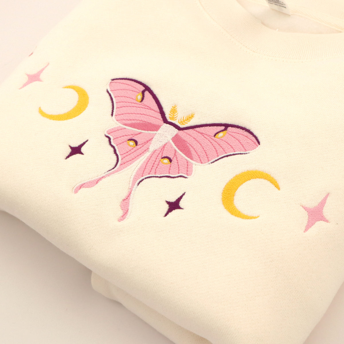 "Luna Moth Pink" Crewneck Sweatshirt