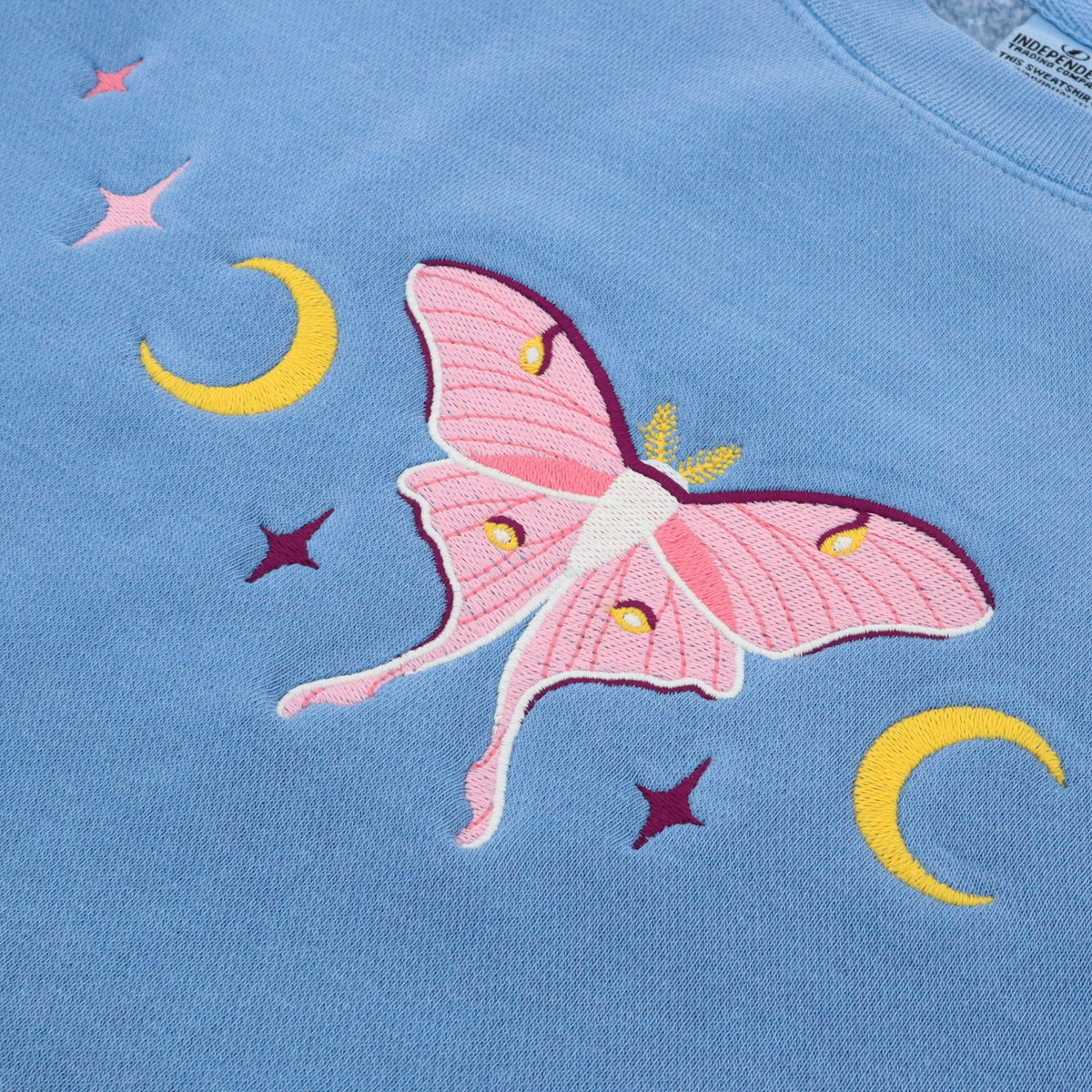 "Luna Moth Pink" Crewneck Sweatshirt