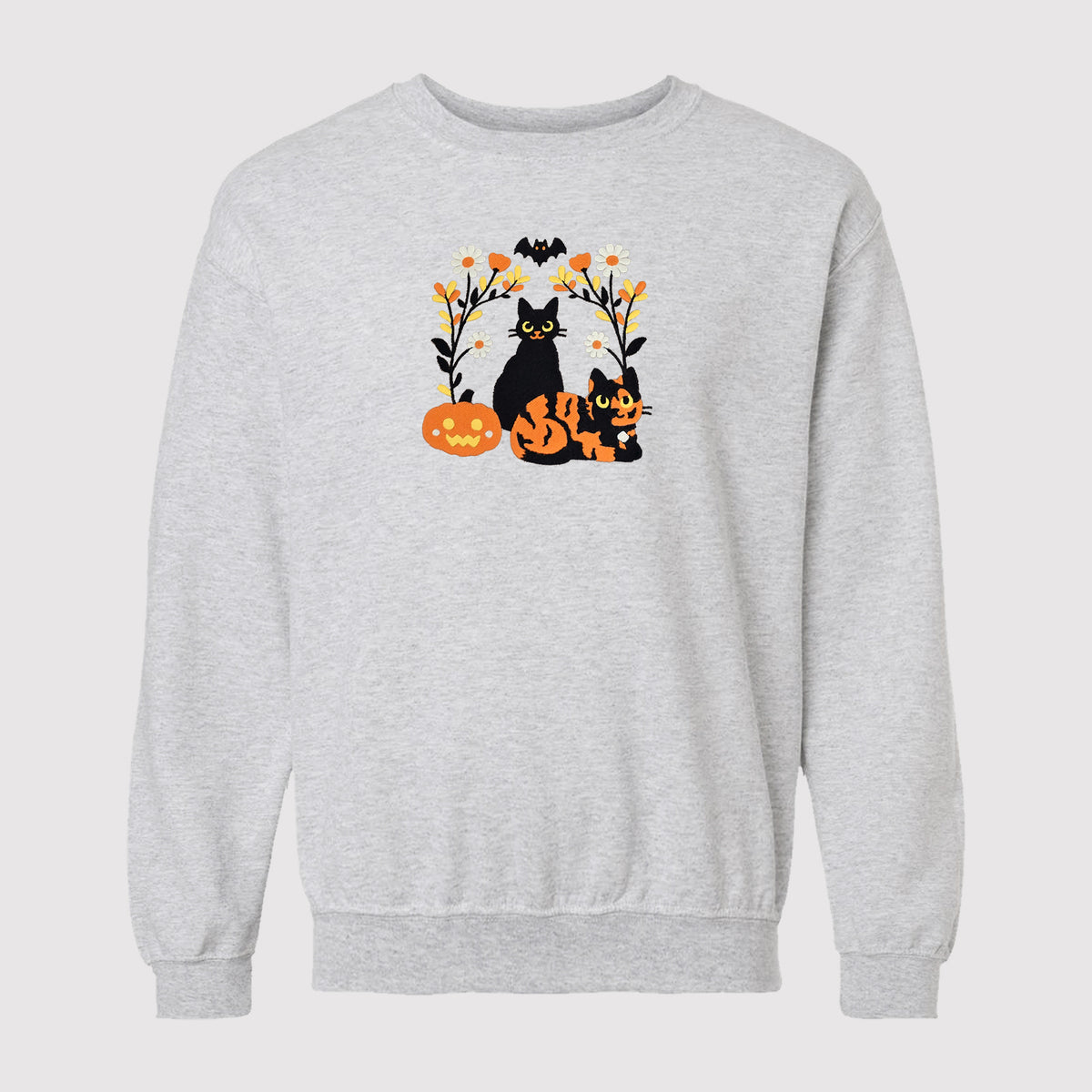 &quot;Halloween Cats&quot; Crewneck Sweatshirt