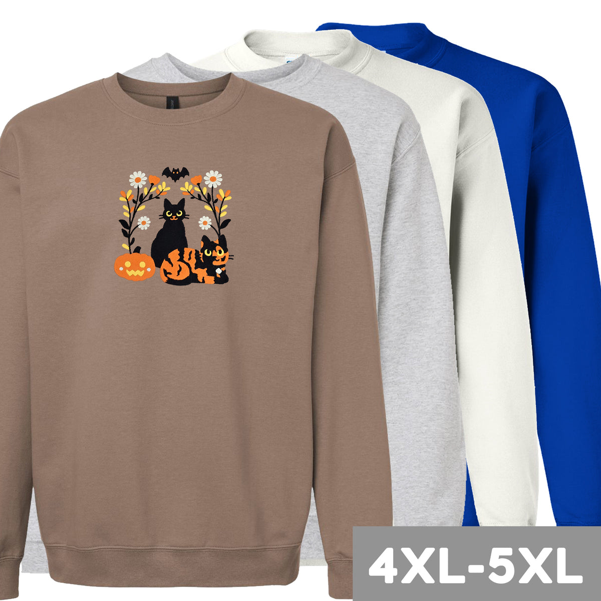 &quot;Halloween Cats&quot; Crewneck Sweatshirt